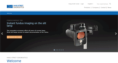 Desktop Screenshot of haag-streit.com